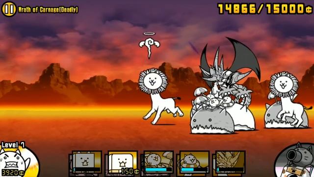 The Battle Cats - Wrath of Carnage (No ubers + ubers run) смотреть онлайн