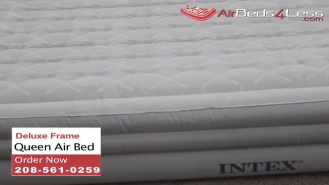 Intex Raised Queen Deluxe Frame Air Mattress смотреть онлайн