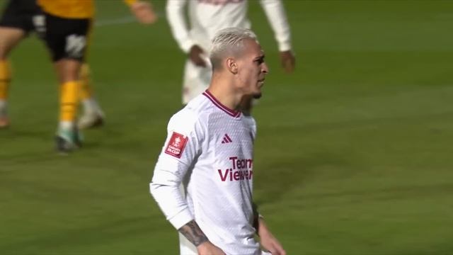 GOAL | Antony | Newport County 2-3 Manchester United | Fourth Round | Emirates FA Cup 2023-24 смотреть онлайн