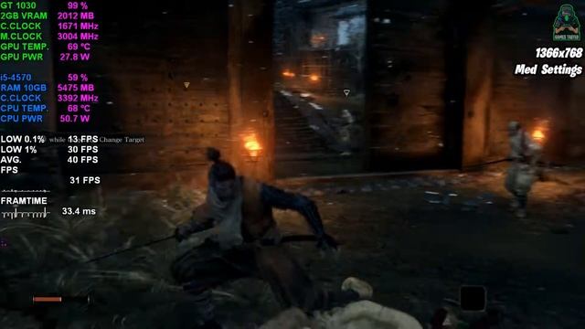 Sekiro Shadows Die Twice | Gt 1030 | All Settings | Game Tasted. смотреть онлайн