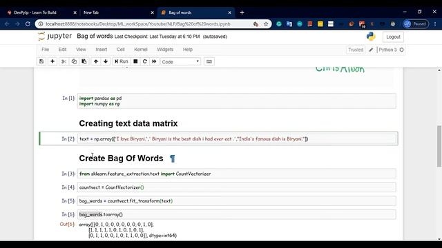 Bag of words in machine learning | Natural language processing смотреть онлайн