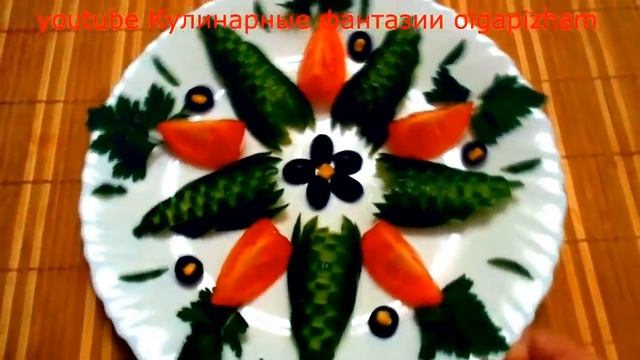 6 СУПЕР УКРАШЕНИЙ КАК КРАСИВО НАРЕЗАТЬ ОВОЩИ! смотреть онлайн