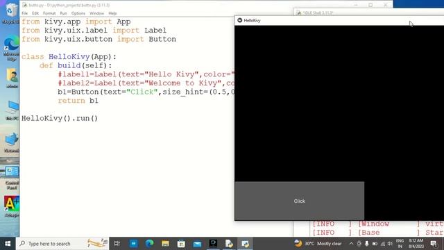 Button Creation Kivy-2 смотреть онлайн