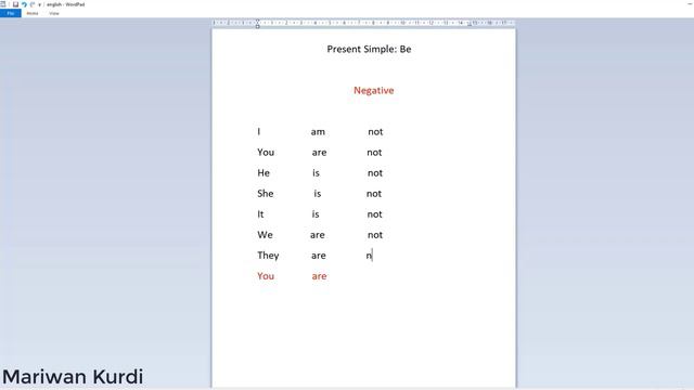 Present Simple Be Positive and Negative Leason 2 смотреть онлайн