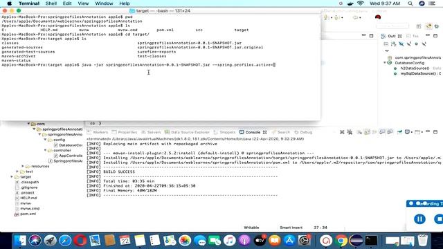 Spring Boot Profile Annotation | @Profile Annotation | Profile Configuration Using Of Java | Part 9 смотреть онлайн