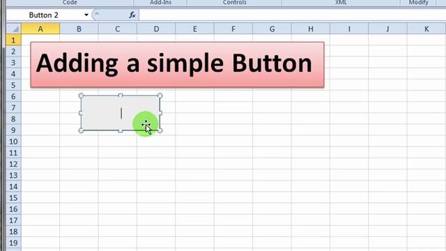 Adding a Simple VBA Button to Excel смотреть онлайн