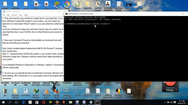 HOW TO INSTALL NET FRAMEWORK 3.5 ON ALL WINDOWS смотреть онлайн