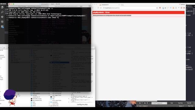 phpMyAdmin Error Wrong permissions on configuration смотреть онлайн