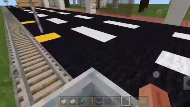 Майнкрафт. Поездка на трамвае от остановки 