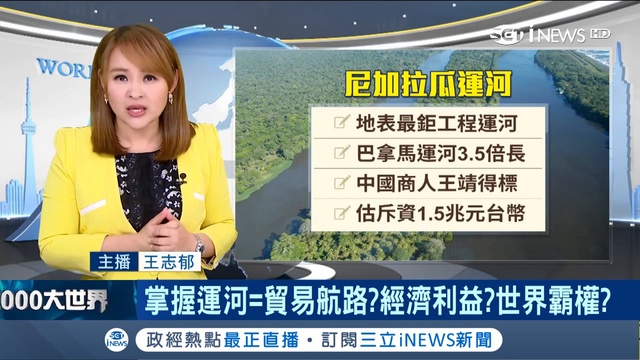 尼加拉瓜控訴遇到金光黨！中國擁新歡巴拿馬運河放棄蓋尼加拉瓜運河│主播王志郁│【大世界新聞】20190220│三立iNEWS 720 x 1280 смотреть онлайн