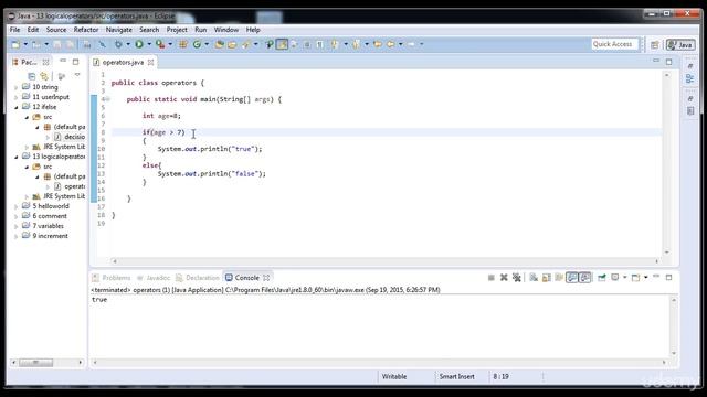Java SE Basic - Logical Operators in Java смотреть онлайн
