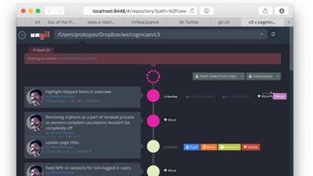 Ungit moves git ref in a single gesture смотреть онлайн