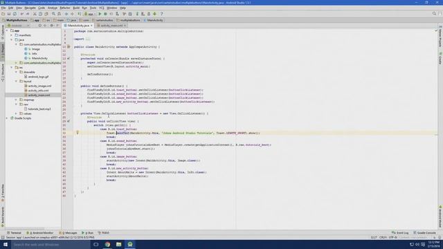 Android Studio how to use multiple buttons in a single activity смотреть онлайн