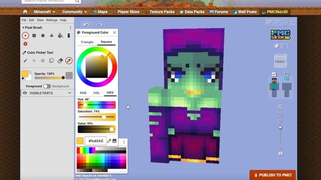 Minecraft Skin HD TRANSFORMATION! (Persona Remake Speedpaint) смотреть онлайн