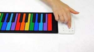 Гибкое пианино Fatone | 49 клавиш цветные | Детское пианино