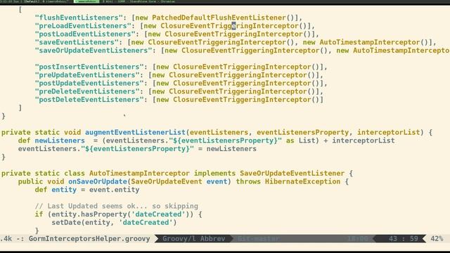 Using GORM outside Grails - Interceptors and autotimestamp смотреть онлайн
