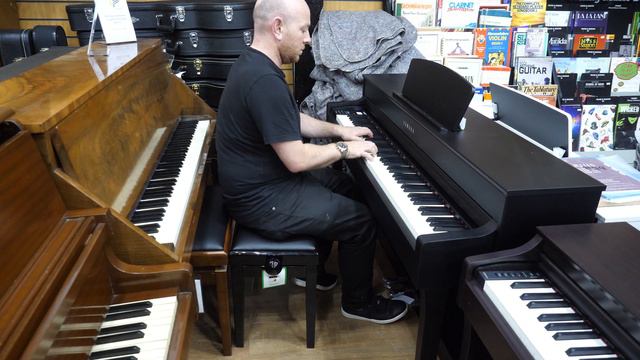 Yamaha CLP 635 Black Digital Clavinova Piano at Sherwood Phoenix BIG Discount Clearance смотреть онлайн