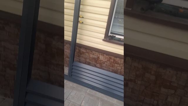 Откатные ворота заполнение жалюзи! смотреть онлайн