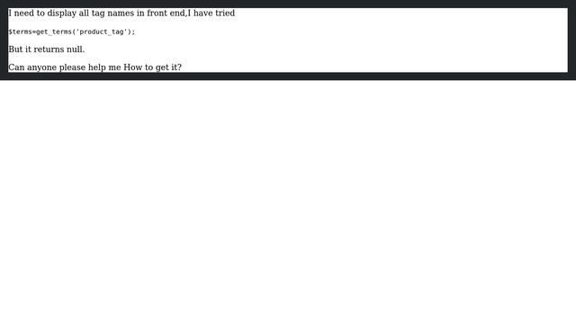 Wordpress: How to get all tags collections in woocommerce? смотреть онлайн
