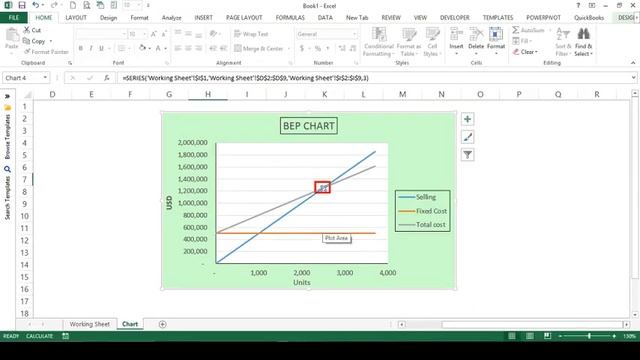 Excel Advanced Chart how to create Break Even Point Chart смотреть онлайн