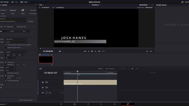 How to easily export alpha channel in DaVinci Resolve 17 | DaVinci Resolve 17 tutorial for beginner смотреть онлайн