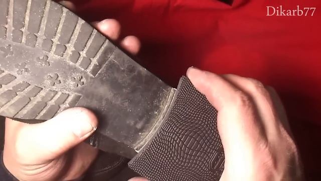 Ремонт обуви. Установка широкой набойки на пластиковый каблук смотреть онлайн