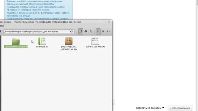 Программа для загрузки прайса в php5shop из Linux смотреть онлайн