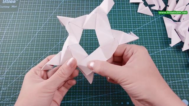 Кусудама Зигзаг: модуль PHiZZ. Автор Том Хулл (Zig-Zag: PHiZZ Unit Design by Tom Hull). смотреть онлайн