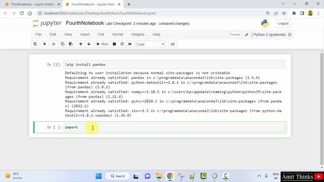 How to Install Pandas in Jupyter Notebook on Anaconda | Run first program | Updated 2023 смотреть онлайн