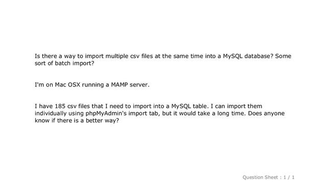 MySQL : How to Import Multiple csv files into a MySQL Database смотреть онлайн
