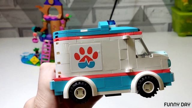 Конструктор LEGO Friends 41445 Машина скорой ветеринарной помощи смотреть онлайн