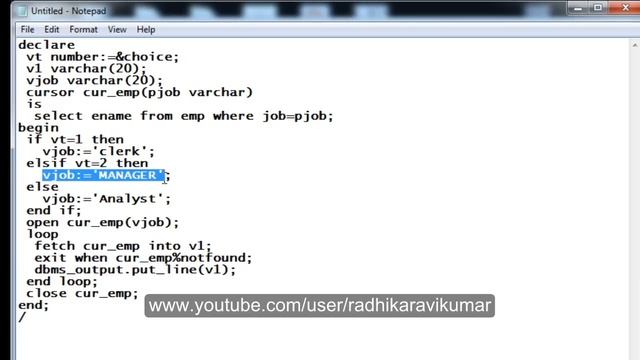 PL/SQL: Parameterized Cursors смотреть онлайн