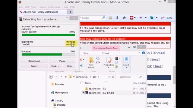 Apache Ant - Downloading, Installing & Configuring on Windows 8.1 смотреть онлайн