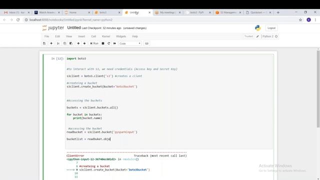 PySpark | Tutorial-29 | Part-4 | Accessing the AWS S3 data by using Python | Boto3 Library смотреть онлайн