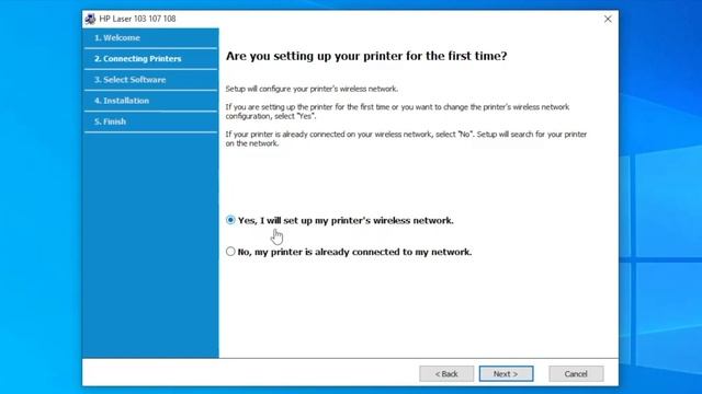 HP Laser 107W Printer WiFi Setup Windows 10 смотреть онлайн