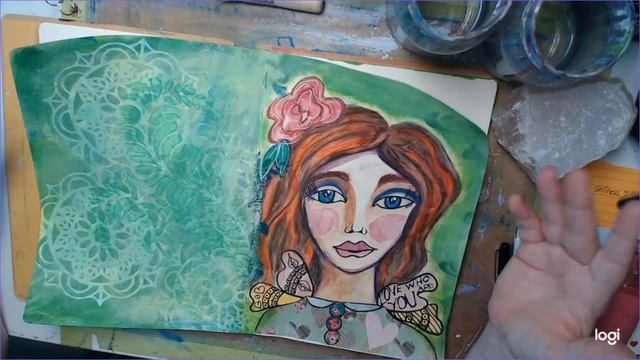 Queen Paeonia Art Journal Session with Mandi смотреть онлайн