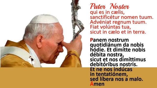 Rosario en Latín con el Papa San Juan Pablo II Misterios Dolorosos (Doloris) смотреть онлайн