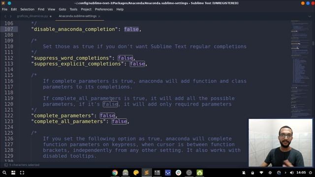 Configurando o Pacote (Extensão) do Anaconda no Sublime Text 3 смотреть онлайн