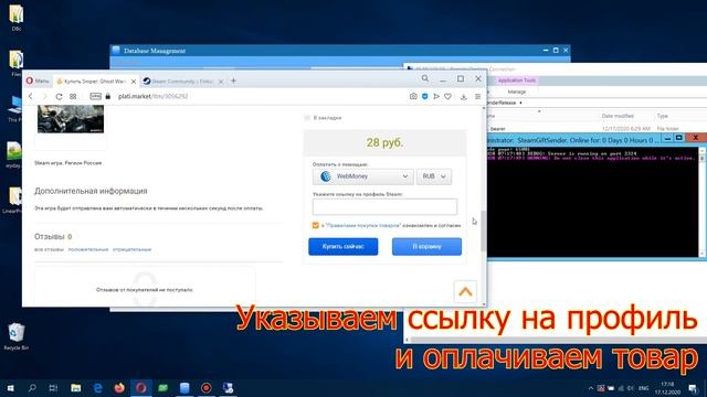 Автоматическая отправка подарков в Steam (Plati.Market / Digiseller)