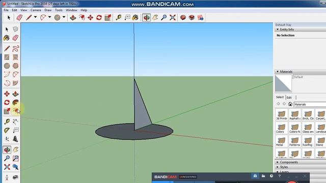 Создать конус в Sketch Up