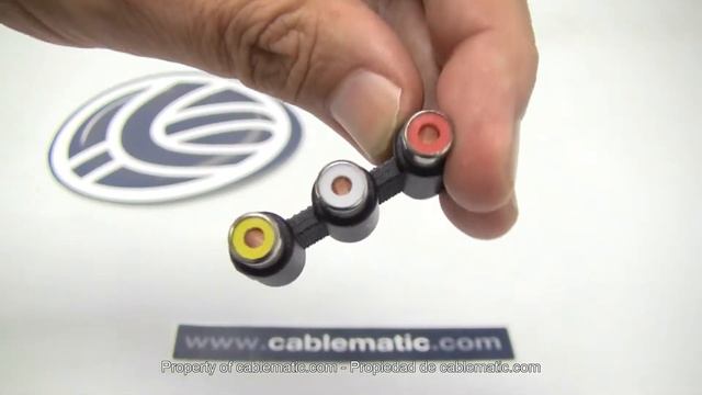Adaptador 3xRCA hembra a hembra distribuido por CABLEMATIC ® смотреть онлайн