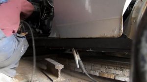 ВАЗ 21099   привариваем порог полуавтоматом