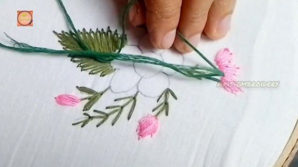 Hand Embroidery, Hand Embroidery for Beginners, 3D Flower embroidery