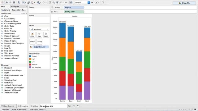 How to Label the Top of Stacked Bars in Tableau смотреть онлайн