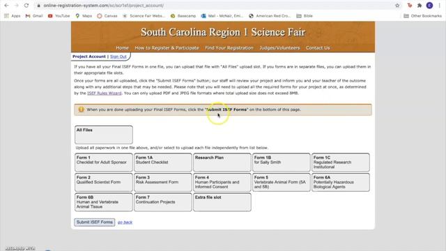 SC Region 1 Science Fair - Registering Projects and Submitting Final Forms смотреть онлайн