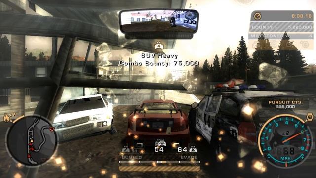 NFS Most Wanted Cadillac CTS Police Chase Pursuit смотреть онлайн