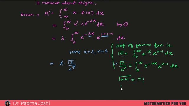 Concept of Probability - Exponential Distribution - Mean and variance using Gamma function смотреть онлайн