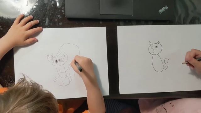 Как научить ребенка рисовать. ~ 2,5 года и 6 лет Welcome to art смотреть онлайн