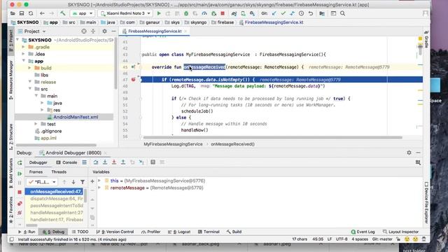 Android Firebase Push Messaging смотреть онлайн