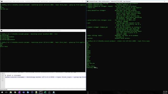Kafka CLI on Window | Console Consumer Group смотреть онлайн